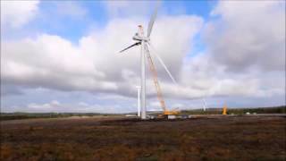 Andershaw Wind Farm construction timelapse [upl. by Humbert335]