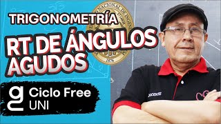 TRIGONOMETRÍA  RT de ángulos agudos CICLO FREE [upl. by Esiole]