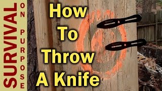 Knife Throwing For Beginners  How To Throw A Knife [upl. by Yetak]