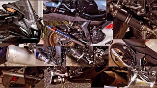 YAMAHA YZF R7 Exhaust Sound Compilation 12 Exhaust Models Choose The Best Exhaust Sound [upl. by Sutton413]