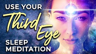 USE Your THIRD EYE Deep SLEEP Hypnosis 8 Hrs ★ Become Proficient Stimulate Its Use Many Ways [upl. by Llertnom]