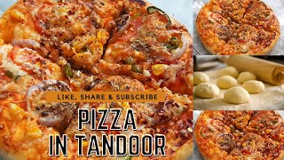 Pizza In Electric Tandoor  Make Pizza At Home  Home Made Pizza tandooripizza homecooks pizza [upl. by Shivers]