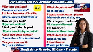 CONVERSATION POU APRANN PALE ANGLAIS  Kou Anglais  Aprann pale anglè  Aprann pale Anglais  Angle [upl. by Dodson969]