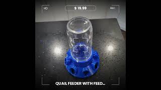 Quail Feeder with Feed Saver Ports Wide Mouth Mason Jar Compatible  Jar Not Included This is f [upl. by Yelyak]