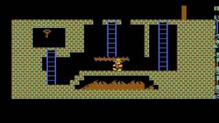 Montezumas Revenge with Fine Scrolling Atari 8 bit [upl. by Primalia791]