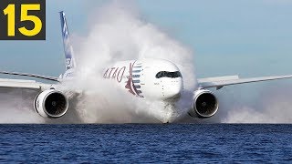 Dangerous Landing during heavy storm Runway appears on final  Cockpit view [upl. by Huei]