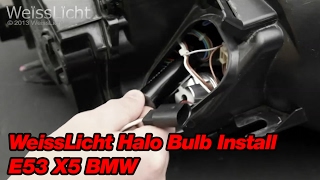 WeissLicht Halo Bulb Install E53 X5 BMW [upl. by Akira907]