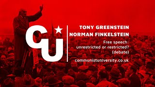 Norman Finkelstein and Tony Greenstein  Free speech unrestricted or restricted debate [upl. by Anaher886]