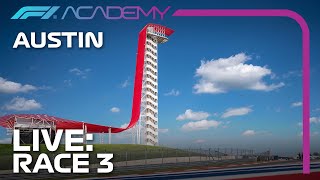 F1 ACADEMY LIVE Race 3  Austin 2023 [upl. by Gareri]