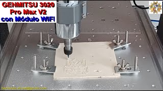 Modulo WiFi para Genmitsu 3020 PRO MAX V2 CNC Router Engraver Metal and Wood Colocado dentro [upl. by Lertnahs]