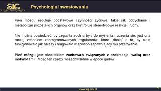 Moduł 3 Lekcja 24  Psychologia inwestowania [upl. by Frederiksen98]