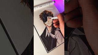 Drawing Lord Aizen with Watercolors amp Alcohol Markers✨️ [upl. by Lana663]