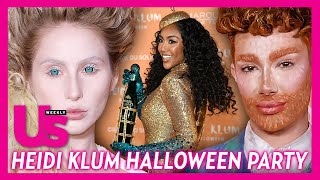 Tayshia Adams Alix Earle James Charles amp More At The Heidi Klum 2023 Halloween Party [upl. by Tezzil]