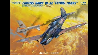 Review 132 Great Wall Hobby Curtiss Hawk P40 Flying Tigers [upl. by Neesay]