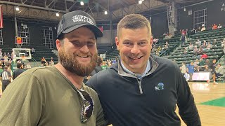 New Tulane Football coach Jon Sumrall at basketball game vs 24 FAU [upl. by Asilenna426]