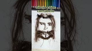 Dibujo a Dios con cabellodrawing art arte [upl. by Goodson]