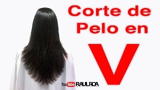 Corte en V RAUL ROA ESTILISTA [upl. by Jos593]