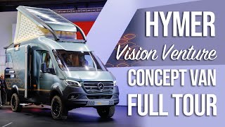 Van Tour  HYMER VisionVenture Sprinter 4x4 Concept Caravan Salon 2019 [upl. by Yehtomit270]