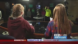 Middle school students produce TV newscast [upl. by Jacobba713]