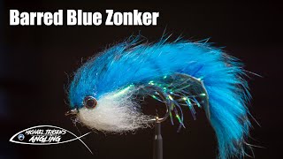 Barred blue zonker  streamer fly tying tutorial [upl. by Engedus97]