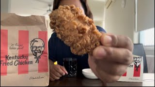 KFC  Peri peri Nando’s hot sauce 🔥🔥🥵🥵ASMR eating video [upl. by Hayyikaz]