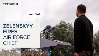 Zelenskyy fires air force commander days after fatal F16 crash [upl. by Vonny]