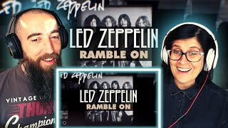 Led Zeppelin  Ramble On REACTION with my wife [upl. by Zicarelli]