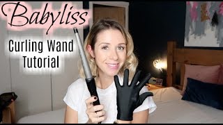 BEACH WAVES TUTORIAL  SHORT HAIR BABYLISS TUTORIAL  HOW TO USE BABYLISS CURLING WAND [upl. by Ludwigg]