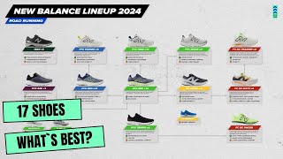 New Balance Running shoes lineup Scheme and Explanation 2024 [upl. by Ardnik758]