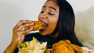 FRIED CHICKEN MUKBANG HARASSMENT 😳🤣 [upl. by Esserac244]