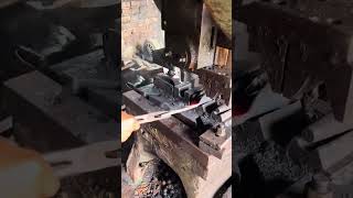 Flat nosed shovel handle making process [upl. by Eldorado]