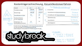 Kostenträgerzeitrechnung Gesamtkostenverfahren Betriebsgewinn  Kosten und Leistungsrechnung [upl. by Nosrettap]