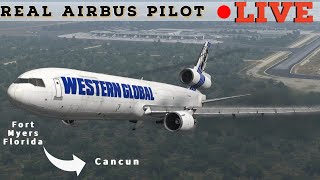 RotateSim  MD11  Real Airbus Pilot  Can I fly an MD11 [upl. by Nevart]