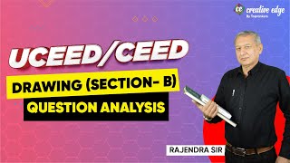 UCCED 2023 Paper Solution  UCEEDCEED Drawing Part B Live Paper Solving  CEED 2023 Exam [upl. by Suraved365]