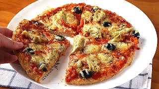 Pizza SIN harina  Receta muy rápida y fácil [upl. by Asillam]