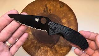 Spyderco Tenacious Lightweight Fully Serrated Is that really a Spyderco Tenacious [upl. by Gant]