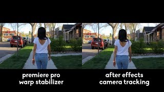 Premiere Pros Warp Stabilizer vs After Effects Camera Tracking [upl. by Drauode]