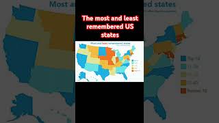 The most and least remembered US states usa [upl. by Akinwahs334]