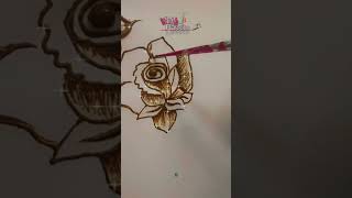 Rose Flowerartwithpassion mehndi withpassion hennatattoo henna roseflower rose floral art [upl. by Philo]