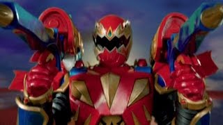 Red Ranger Battlizer Morph and Fight  The Passion of Conner  Dino Thunder  Power Rangers Official [upl. by Giulia]