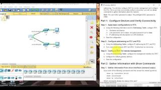 4145 Packet Tracer  Configuring and Verifying a Small Network [upl. by Johnson]