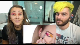 My Boyfriend Guides Me Through A Makeup Tutorial [upl. by Reifnnej804]