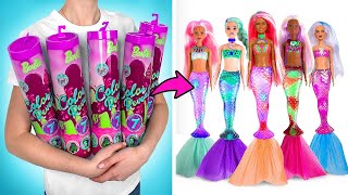 Color Reveal Dolls Homemade Unboxing and Cool DIYs Its Literally Magic [upl. by Torrance436]