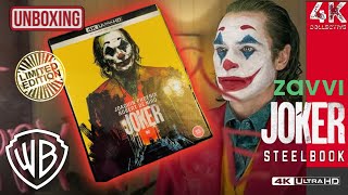 Joker 4k UltraHD Bluray zavvi collectors steelbook limited edition set Unboxing [upl. by Beverlie]