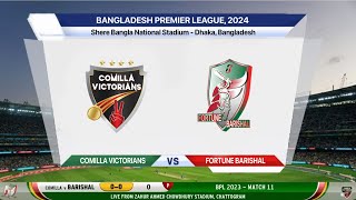 🔴 Live Comilla Victorians Vs Fortune Barishal Live Match 8  COV v FBA  Bangladesh Premier League [upl. by Suedaht236]