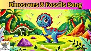 Dinosaurs amp Fossils Song  Fun Learning Adventure Kids  Nursery Rhymes amp Kids Song  kids poem [upl. by Sims787]