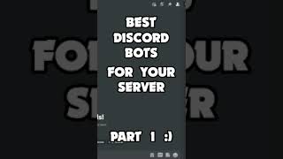 Best Discord Bots for Your Server Part 1 [upl. by Sumerlin]