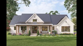 EXCLUSIVE MODERN FARMHOUSE PLAN 00900326 WITH INTERIOR [upl. by Mehta]