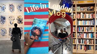 LONDON VLOG  American in London  gallery exhibitions book shopping haul gym days picnic date [upl. by Abihsot]