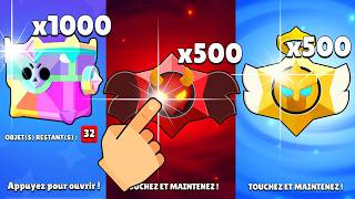 💎 Pack Opening 500 000 GEMMES 25K€ Brawl Stars 1000 Prix Star Ange et Démon 1000 MégaBoite de TR [upl. by Cordeelia]